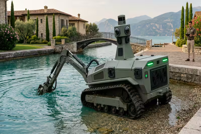 Electric robotic vehicle for remote field work